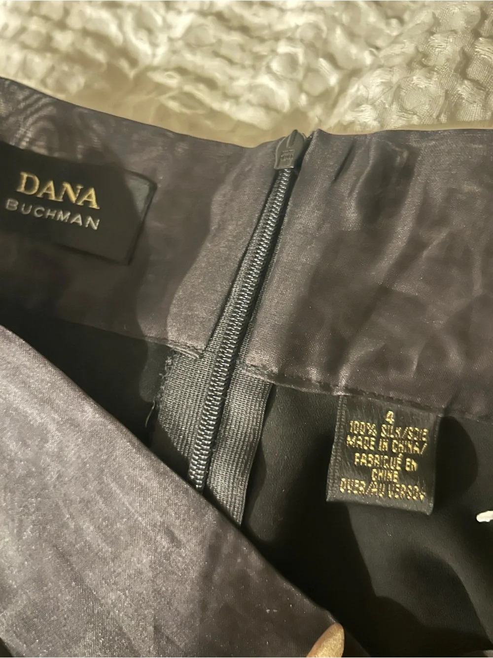NWT Silk Chiffon Black Maxi Skirt